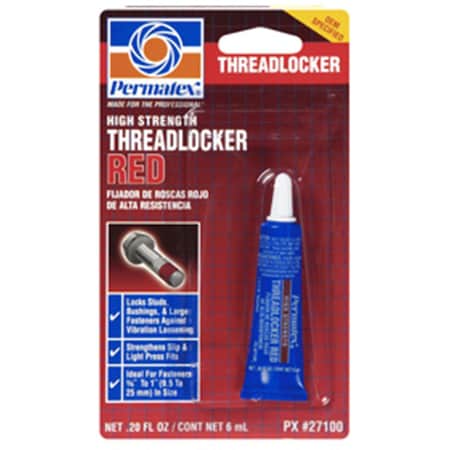 Permtx-Lockt High Strength Threadlocker Red Gel- 6 Ml. P13-27100